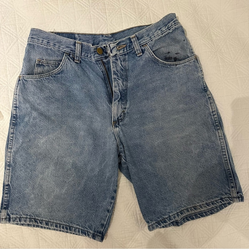 Wrangler Women’s Men’s Light Blue Denim Jean Shorts / Jorts